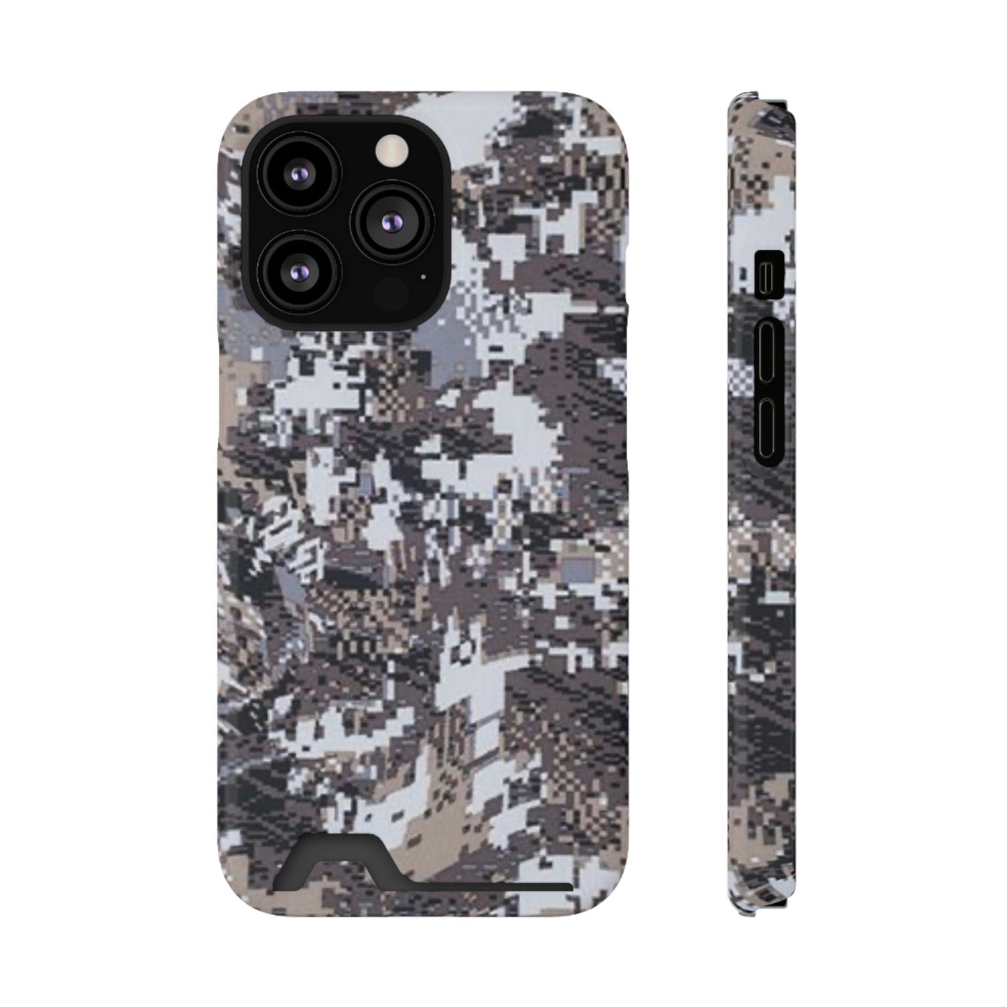 MagSafe Card Wallet Pixel Camo Case