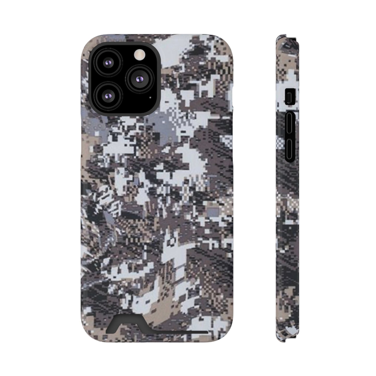 MagSafe Card Wallet Pixel Camo Case