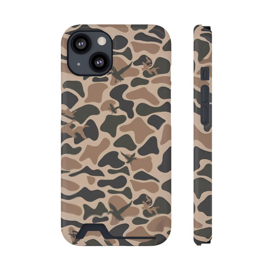 MagSafe Card Wallet Retro Waterfowl Camo Case